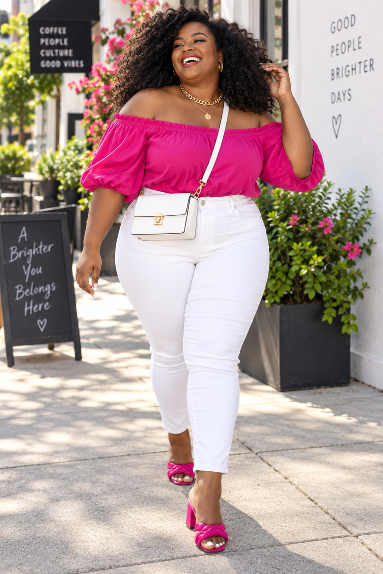 22 Plus Size Outfits for Black Women in Bold, Rich Color